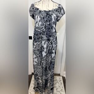 AGB Monochrome Paisley Dress